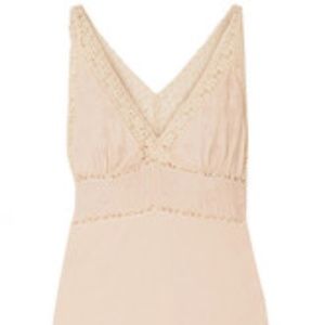 MES DEMOISELLES lace-trimmed broderie angla Maxi